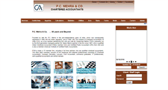 Desktop Screenshot of pcmehraandco.com